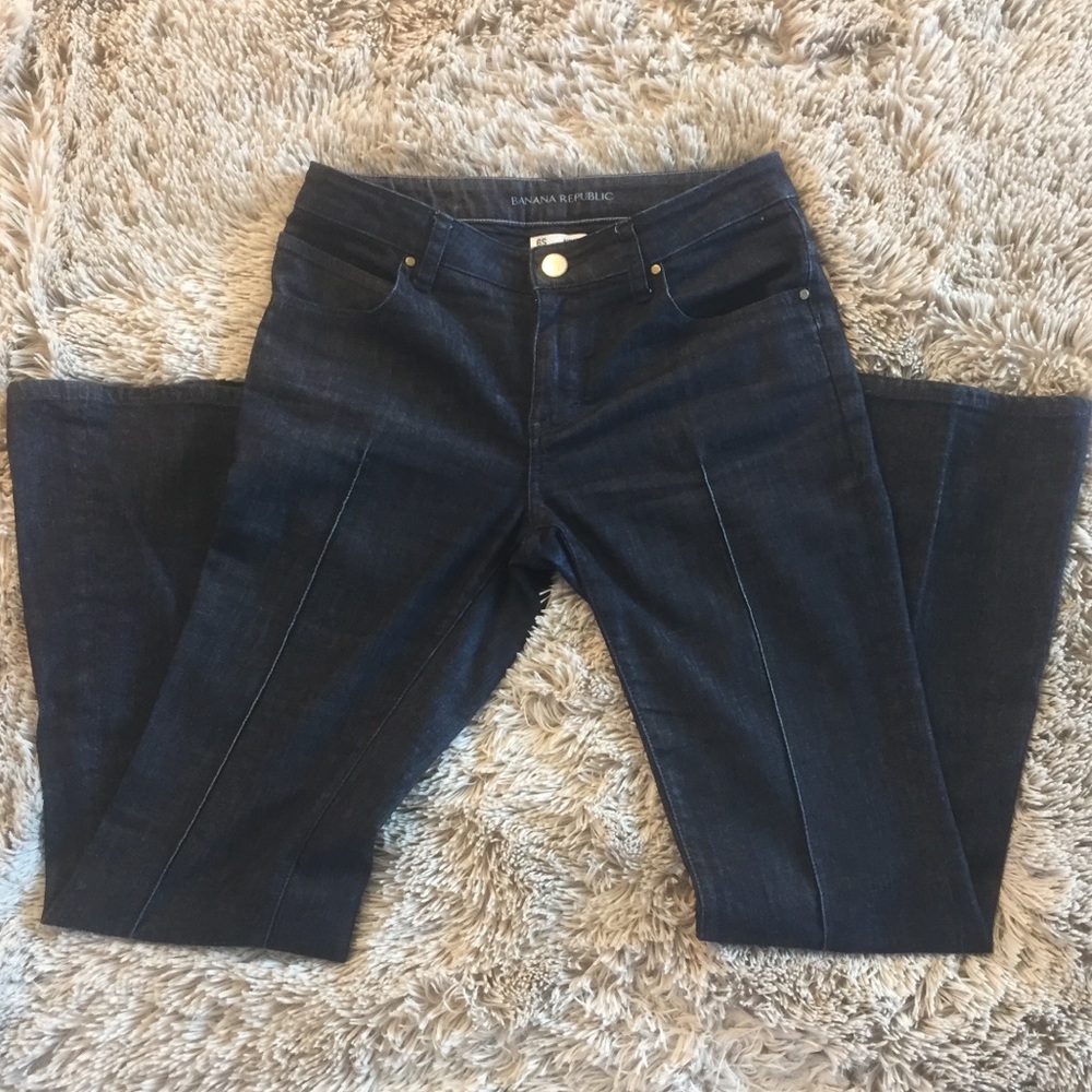 Banana Republic Trouser Jeans Pleated Front Sz 6S